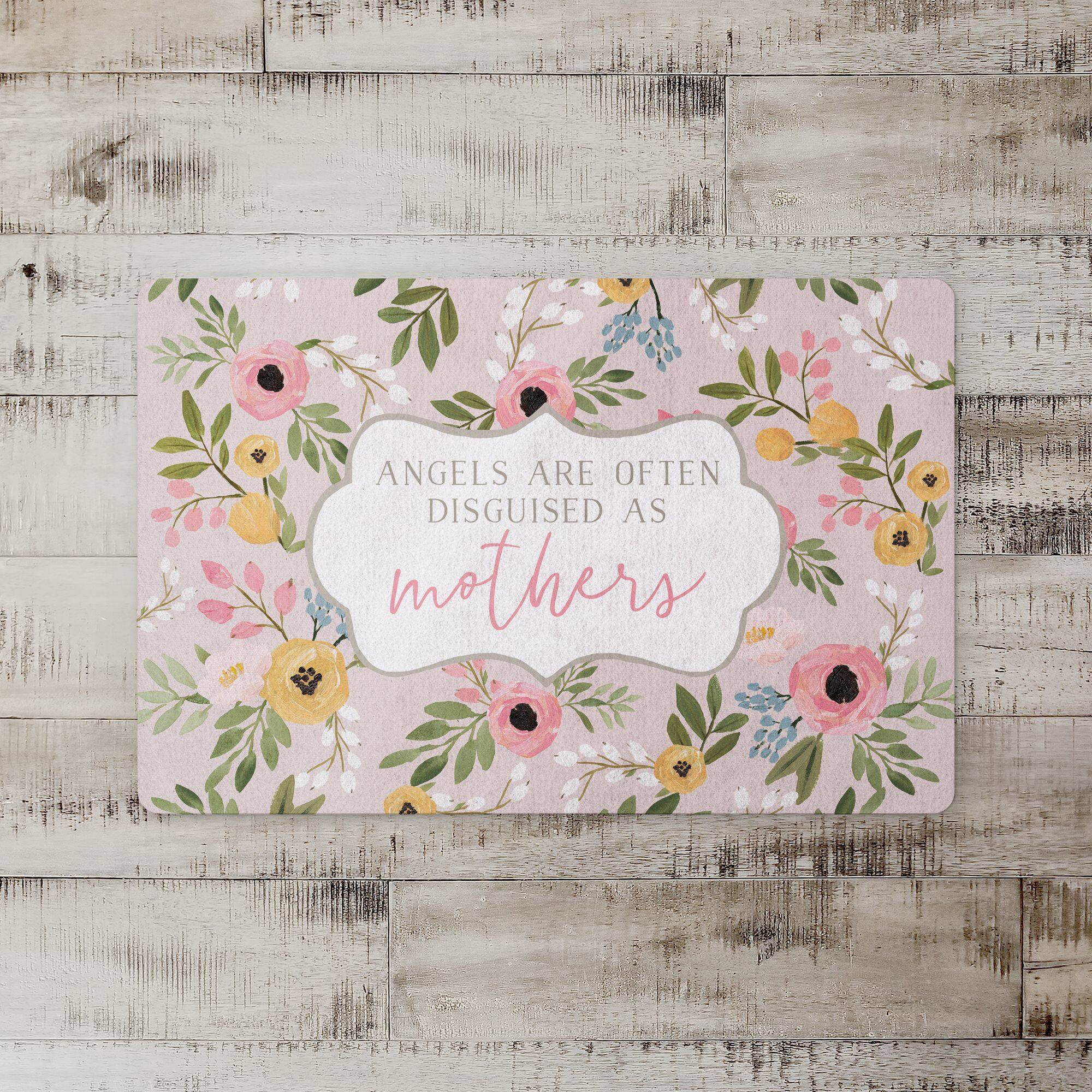 Mothers are Angels Floor Mat